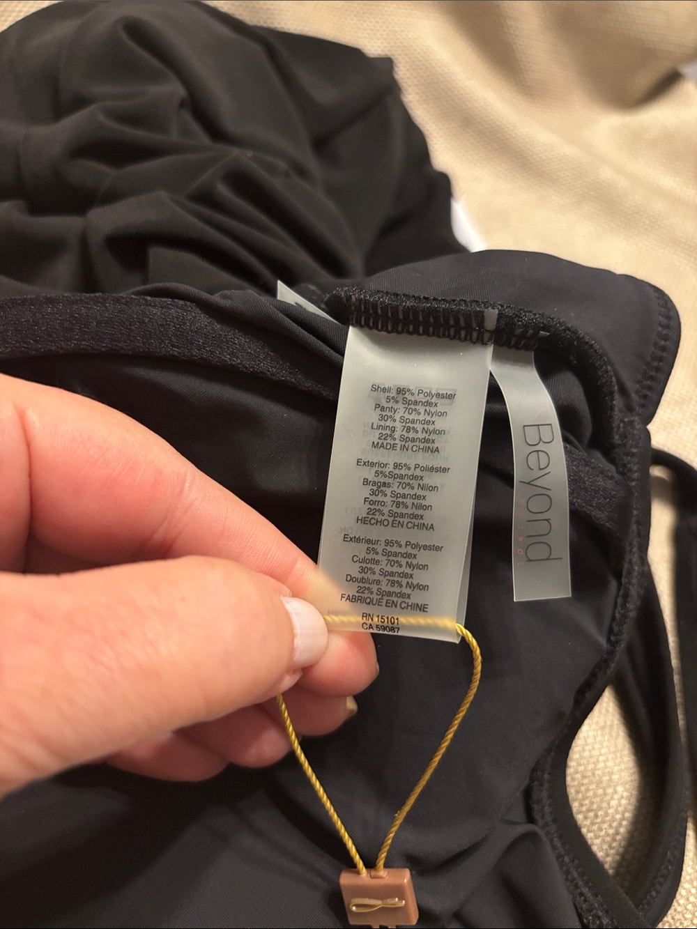Beyond Control Color Block Plus Swim Dress - Picture 12 of 14